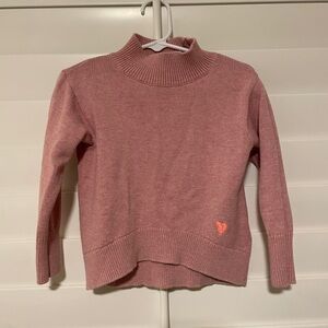 Crewcuts Pink Cowl Neck Sweater
